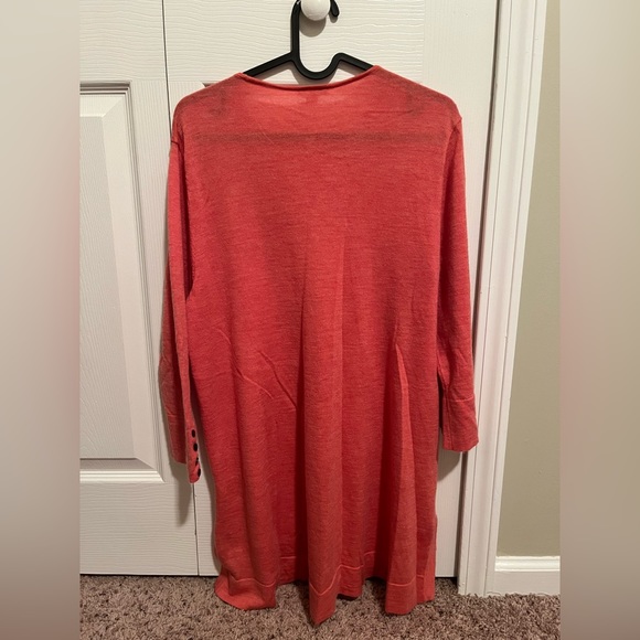 J. Jill Wool Sweater | Merino Wool | Coral Pink | Size‎ L | NWOT - Picture 2 of 7